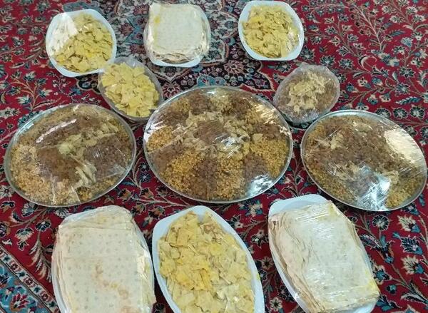عکس غذای عروس و داماد