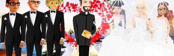 عکس عروسی لیدی باگ