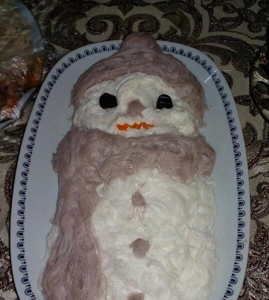 عکس مدل ادم برفی با پشمک