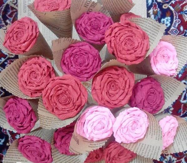 عکس گلهای کاغذی زیبا