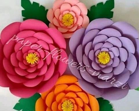 عکس گلهای کاغذی زیبا