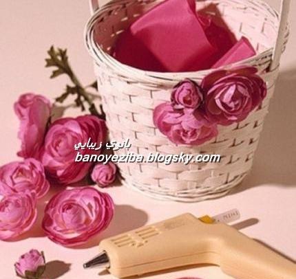 عکس ایده هفت سین در سبد حصیری