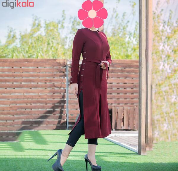 عکس مدل مانتو جلو باز زرشکی