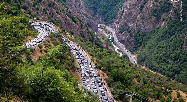 عکس از طبیعت جاده چالوس