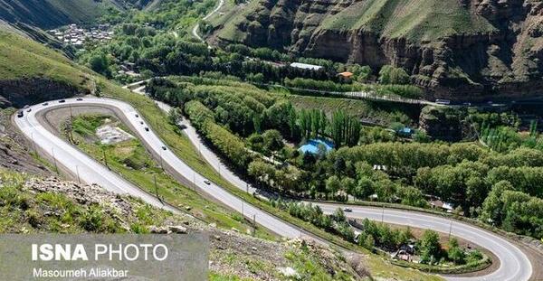 عکس از طبیعت جاده چالوس