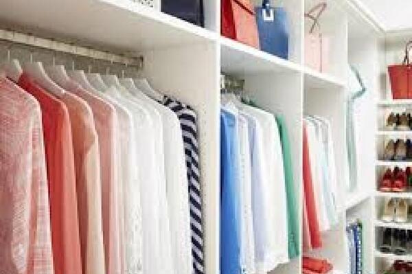 عکس ایده چیدن لباس در کمد