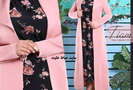 عکس مدل مانتو جلو باز دو تیکه