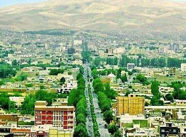 عکس هوایی شهر مهاباد