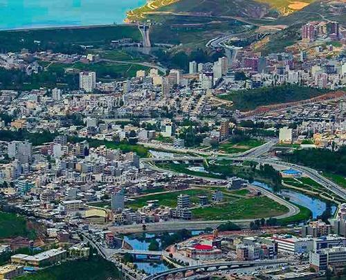 عکس هوایی شهر مهاباد
