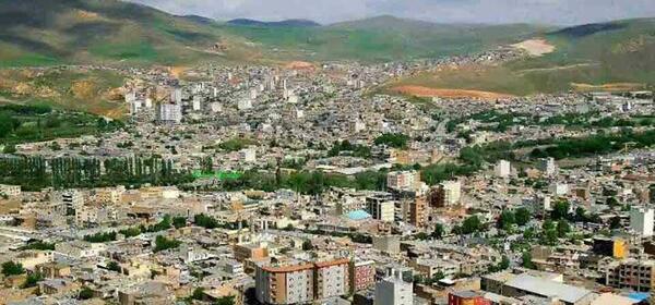 عکس هوایی شهر مهاباد