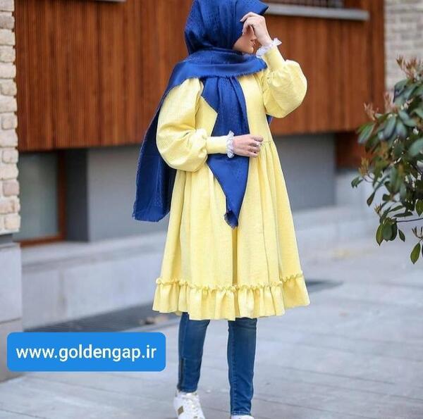 عکس مدل مانتو جدید دخترانه سال ۱۴۰۳ رنگ سال