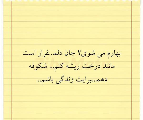 عکس نوشته بهارم
