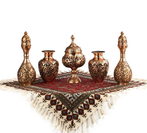 عکس ظروف مسی دکوری