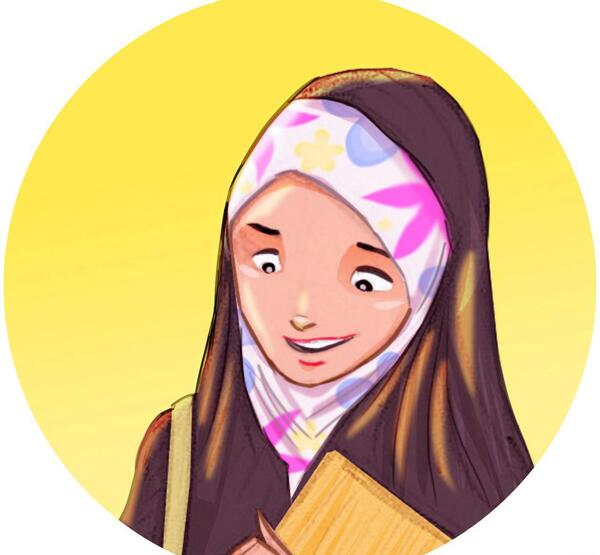 عکس دختر با حجاب برای پروفایل شاد