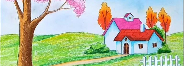 عکس ساده نقاشی طبیعت