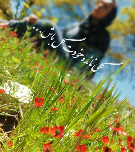 عکس نوشته زیبا گلی