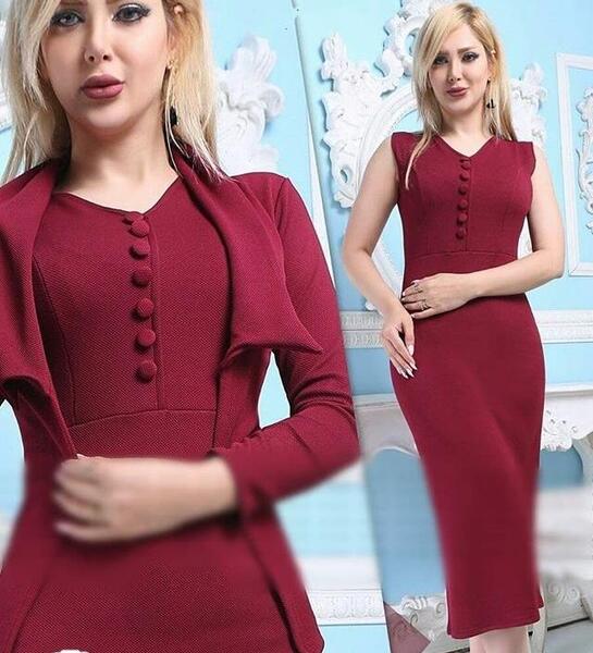عکس لباس مجلسی کوتاه پوشیده شیک