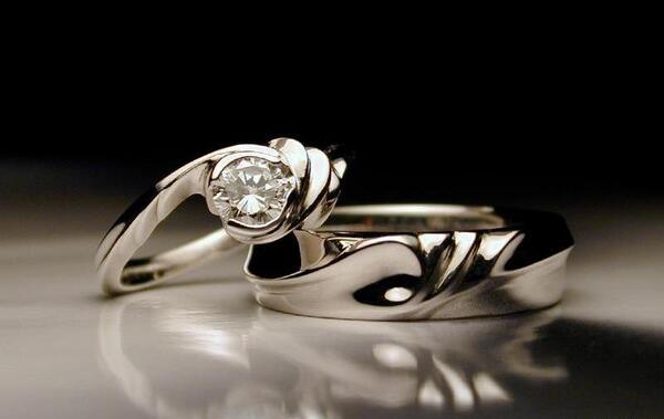 عکس حلقه ازدواج جواهر