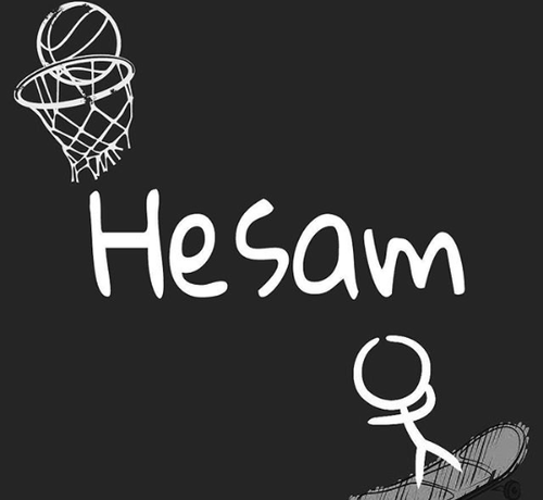 عکس نوشته محمد حسام