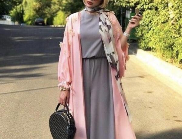 عکس ست صورتی و طوسی دخترانه