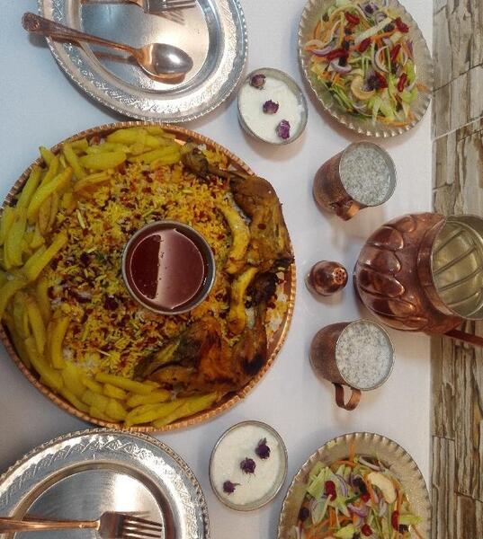 عکس ظروف مسی غذا