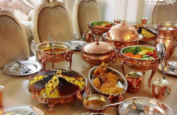 عکس ظروف مسی غذا
