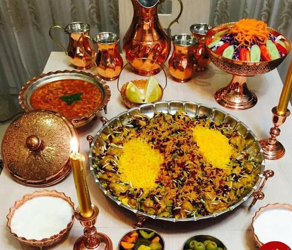 عکس ظروف مسی غذا