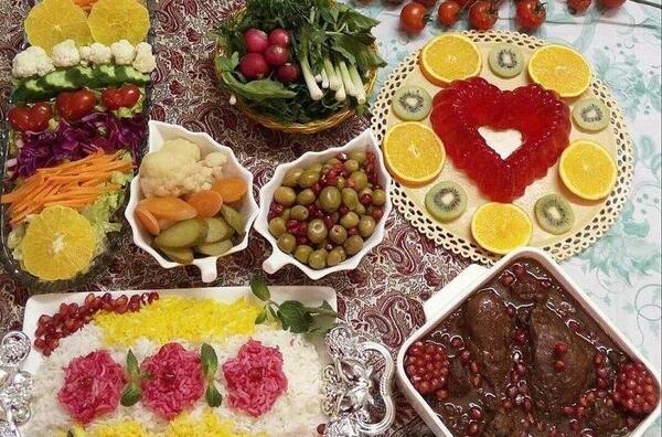 عکس ایده غذا برای شب یلدا