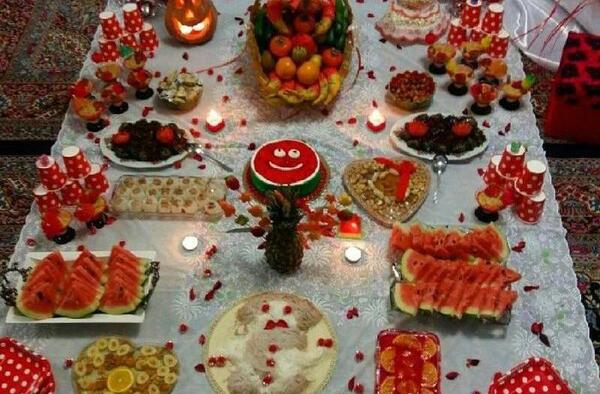 عکس ایده غذا برای شب یلدا