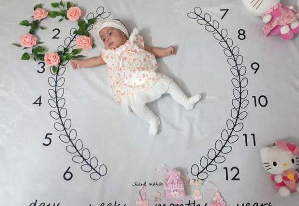 عکس نوزاد دختر دو ماهه