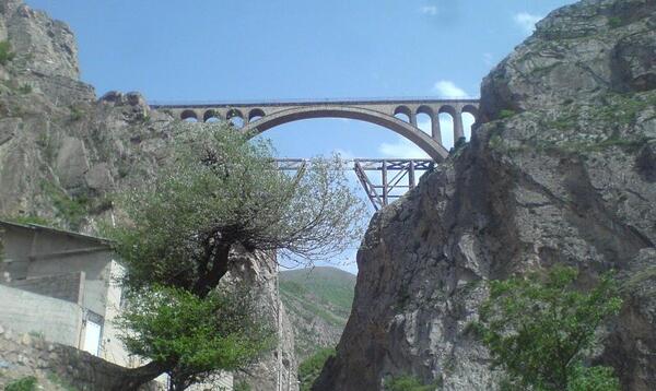 عکس هوایی پل ورسک
