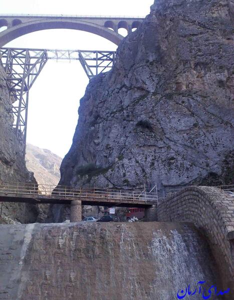 عکس هوایی پل ورسک