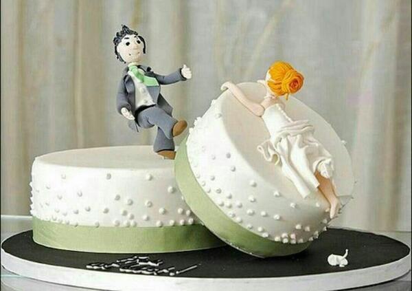 عکس کیک جدایی