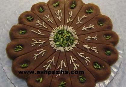 عکس تزیین حلوا خرمایی