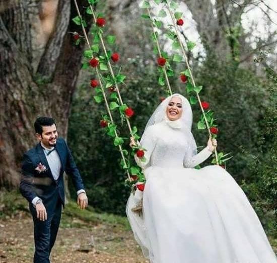عکس عروس داماد طبیعی