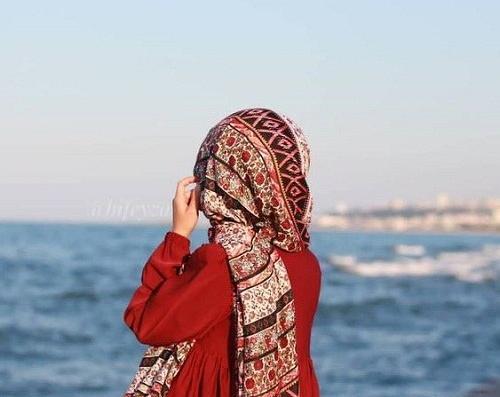 عکس دختر برای پروفایل با روسری