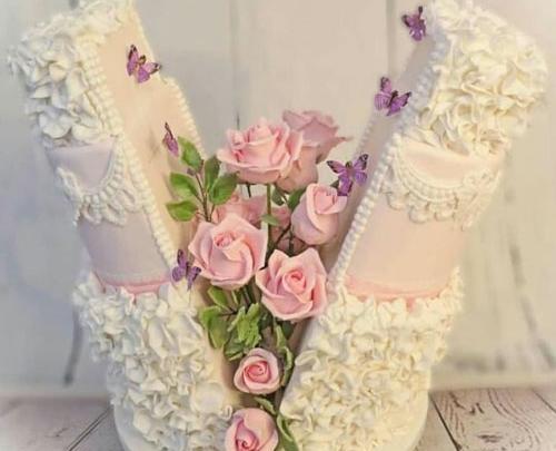 عکس کیک عروس و داماد یک طبقه