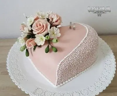 عکس کیک عروس و داماد یک طبقه