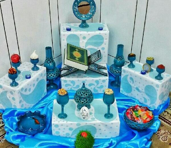 عکس هفت سین آبی