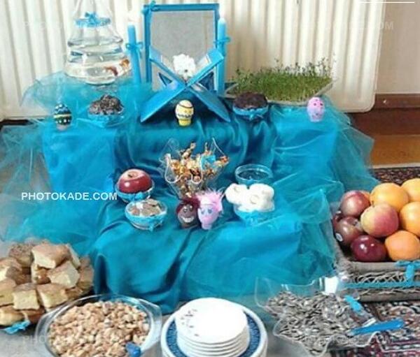 عکس هفت سین آبی