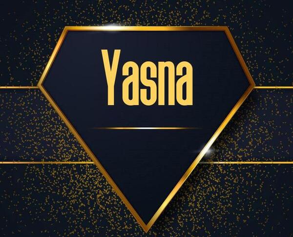 عکس نوشته یسنا به انگلیسی
