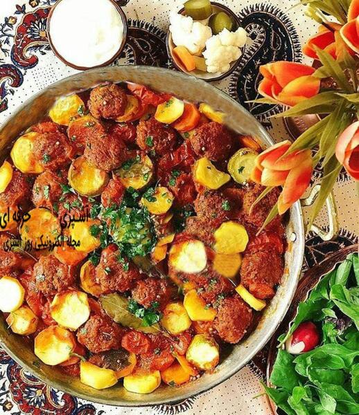 عکس ایده غذا با گوشت چرخ کرده
