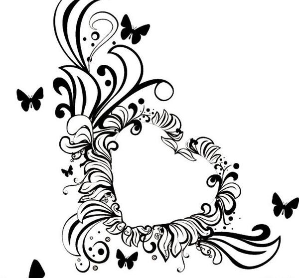 عکس پروانه قلبی