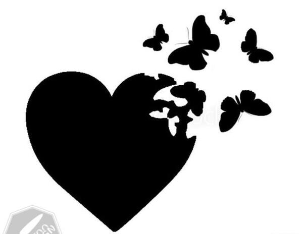 عکس پروانه قلبی