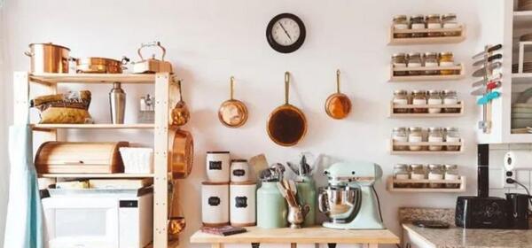عکس ایده آشپزخانه بدون کابینت