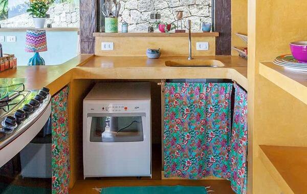 عکس ایده آشپزخانه بدون کابینت
