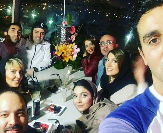 عکس پوریا پورسرخ و مادرش
