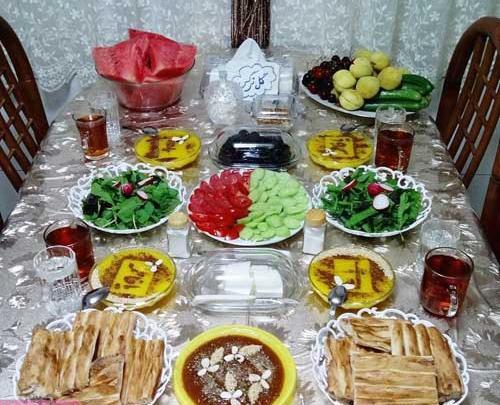 عکس سفره ماه رمضان