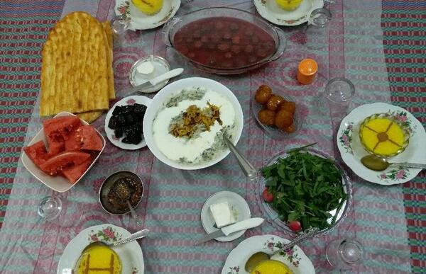 عکس سفره ماه رمضان