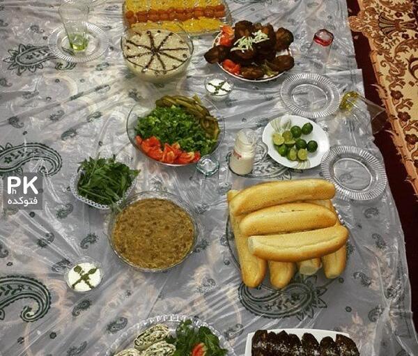 عکس سفره ماه رمضان